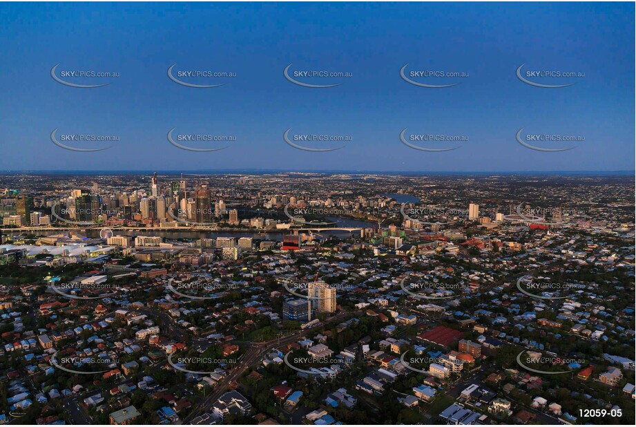 Highgate Hill at Last Light QLD Aerial Photography