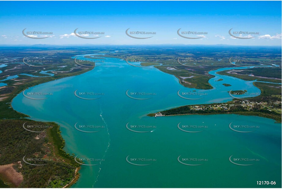 Mary River at River Heads QLD QLD Aerial Photography