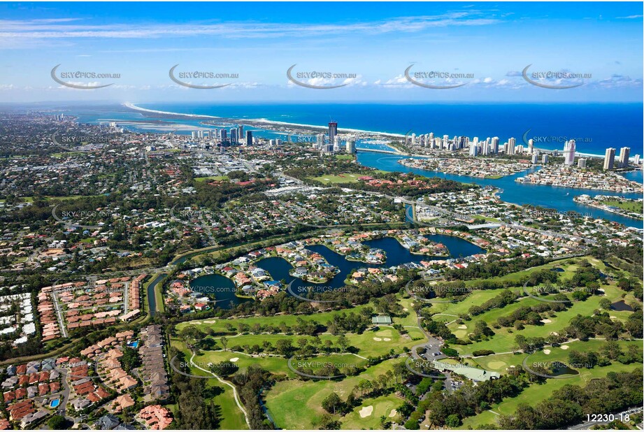 Surfers Waters Estate Southport Gold Coast QLD Aerial Photography