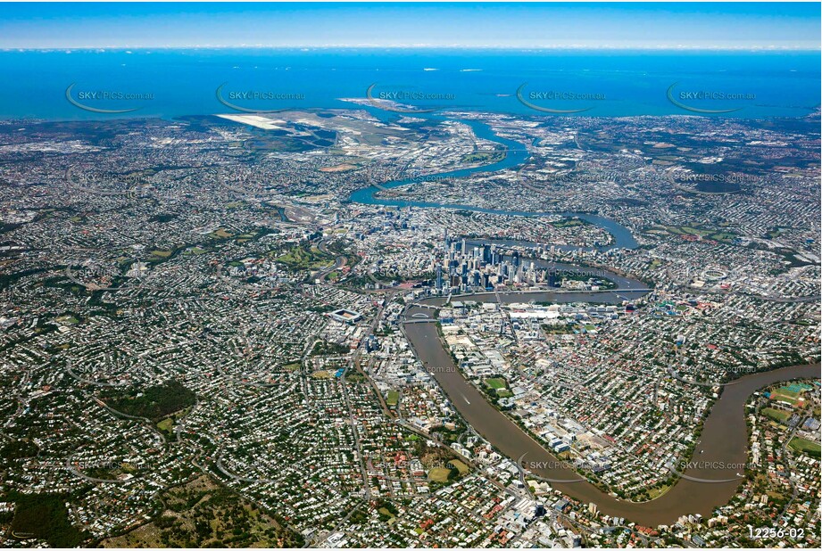 High Altitude Aerial Photo of Brisbane QLD QLD Aerial Photography