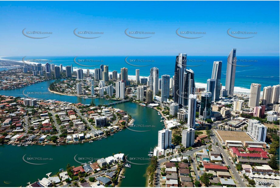 Chevron Island & Surfers Paradise QLD QLD Aerial Photography