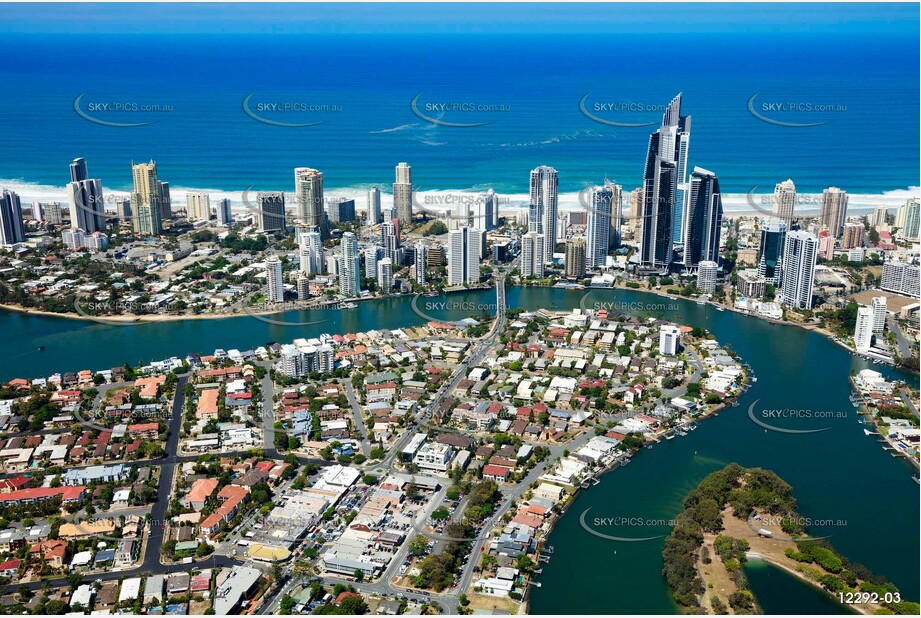 Chevron Island & Surfers Paradise QLD QLD Aerial Photography