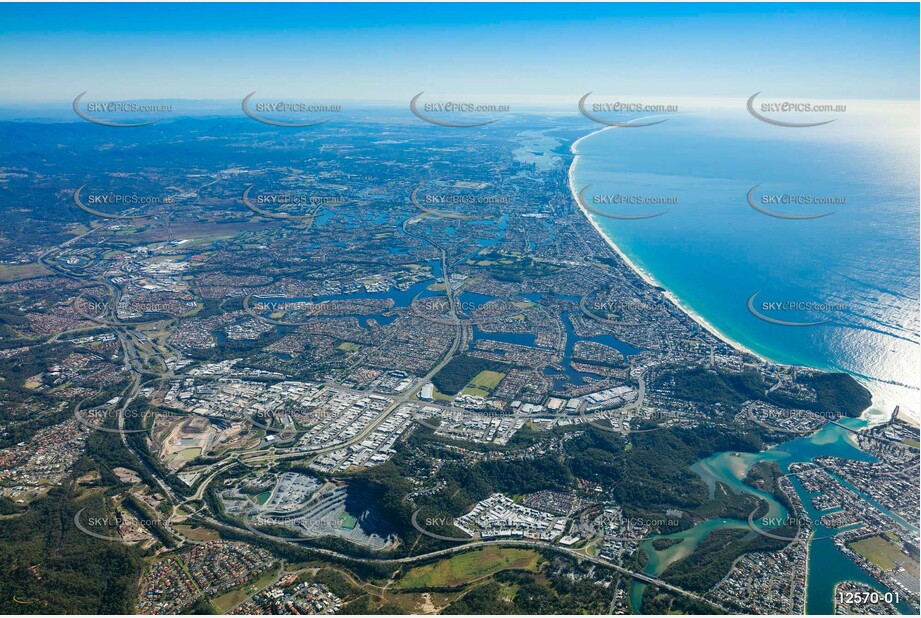 Burleigh Heads area from 7000ft QLD Aerial Photography