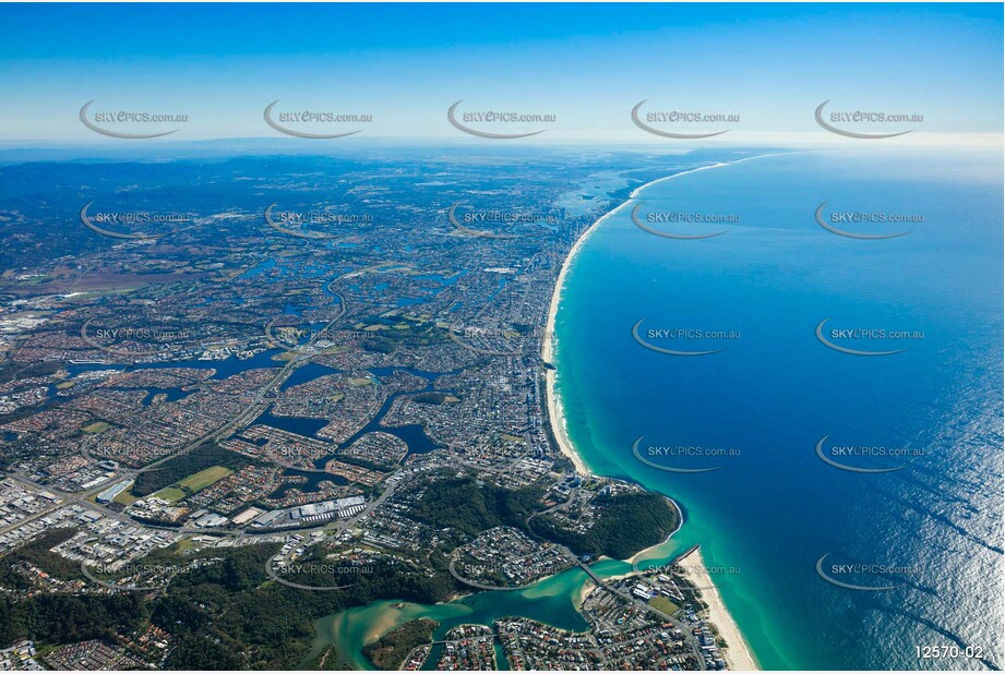 Burleigh Heads area from 7000ft QLD Aerial Photography