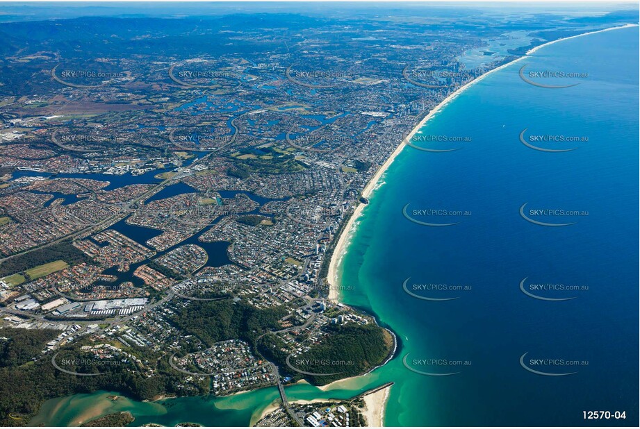 Burleigh Heads area from 7000ft QLD Aerial Photography