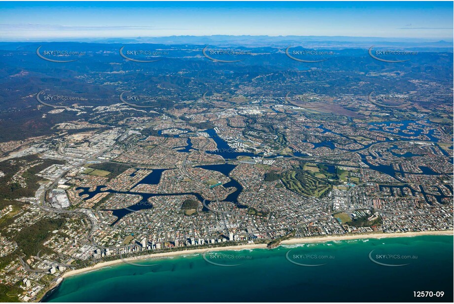 Burleigh Heads area from 7000ft QLD Aerial Photography