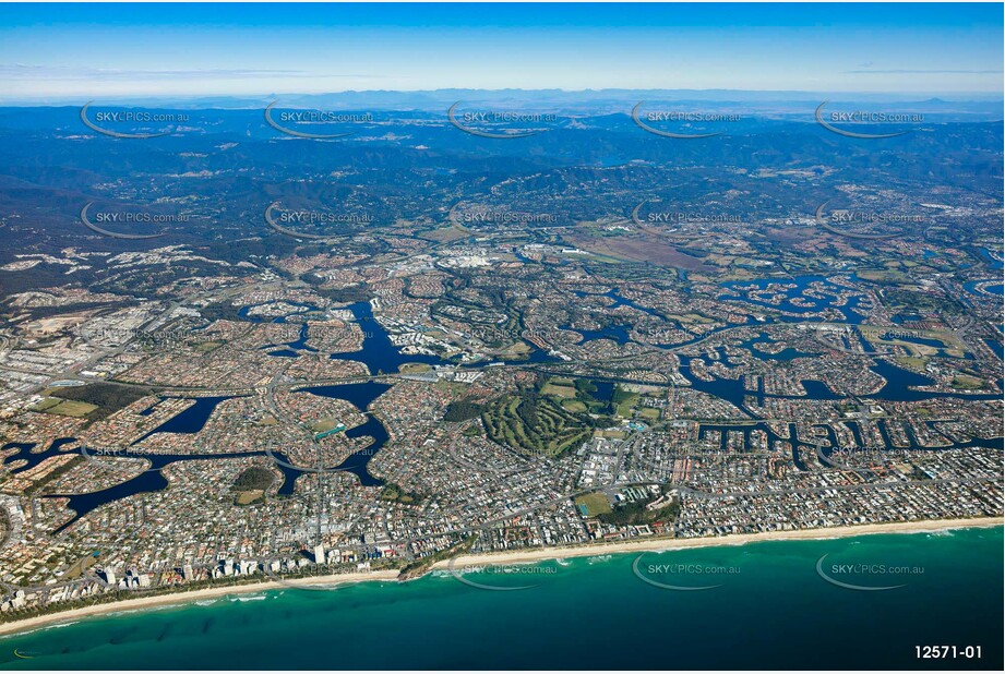 Miami area on the Gold Coast from 7000ft QLD Aerial Photography