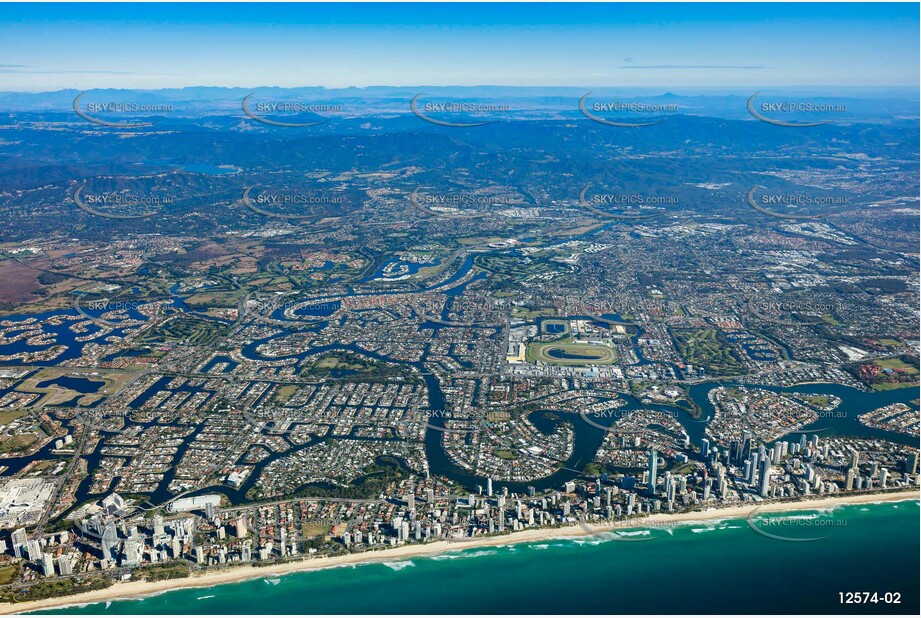 Surfers Paradise from 7000ft QLD Aerial Photography