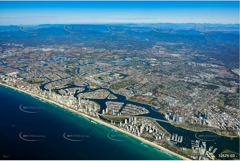 Main Beach from 7000ft QLD Aerial Photography