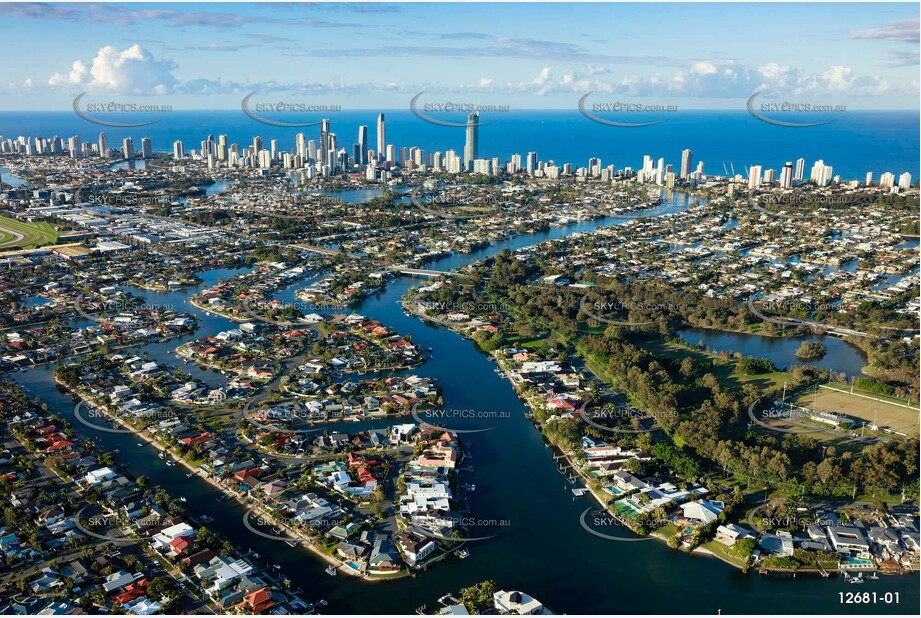 Albert Park - Broadbeach Waters QLD 4218 QLD Aerial Photography