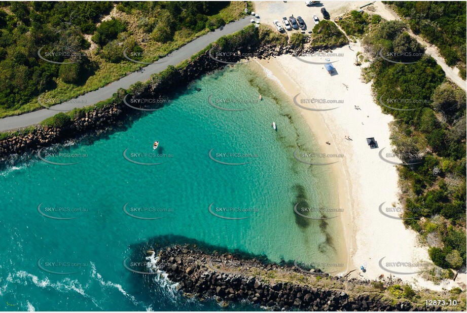 Swimming Beach on Tweed River NSW Aerial Photography