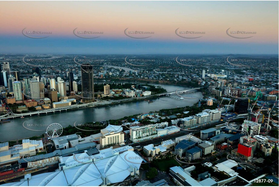 South Brisbane At Last Light QLD Aerial Photography