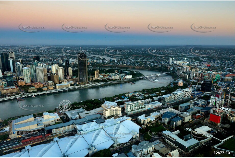 South Brisbane At Last Light QLD Aerial Photography