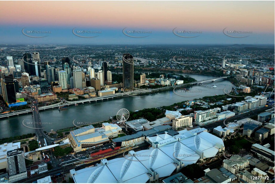 South Brisbane At Last Light QLD Aerial Photography