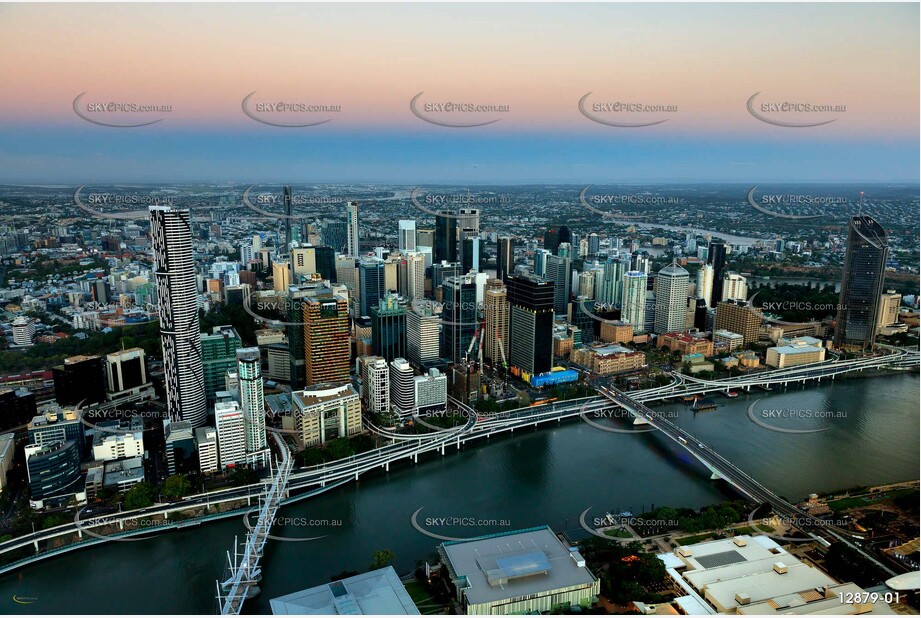 Brisbane At Last Light QLD Aerial Photography