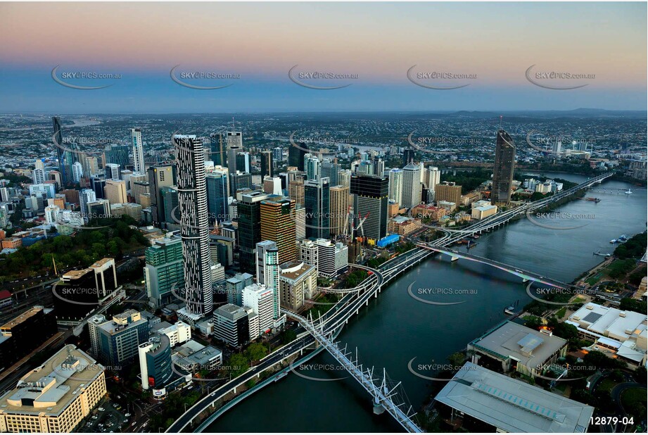 Brisbane At Last Light QLD Aerial Photography