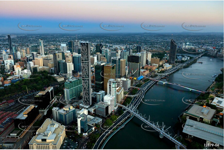 Brisbane At Last Light QLD Aerial Photography