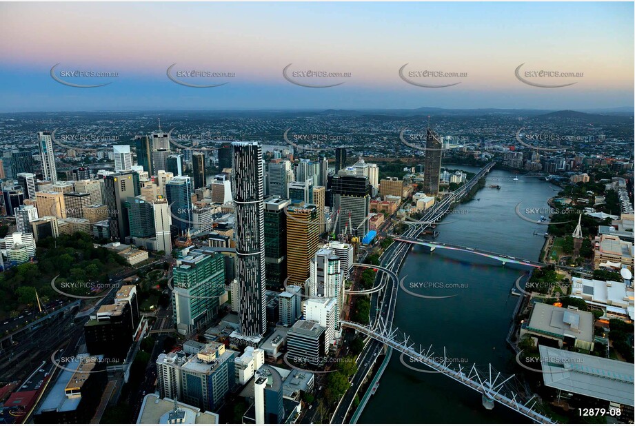 Brisbane At Last Light QLD Aerial Photography