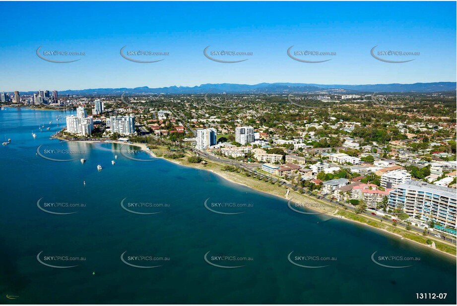 Marine Parade Biggera Waters Gold Coast QLD Aerial Photography