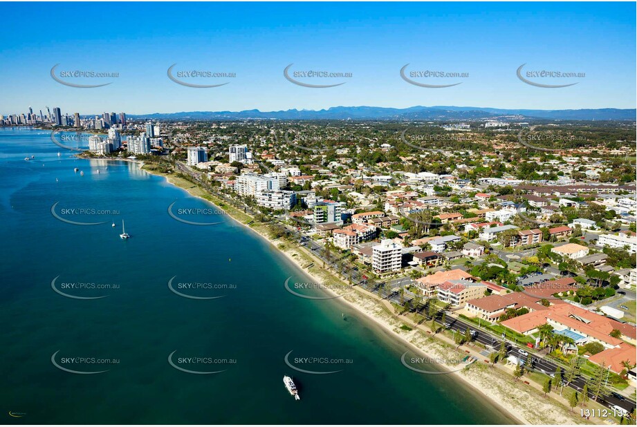 Marine Parade Biggera Waters Gold Coast QLD Aerial Photography