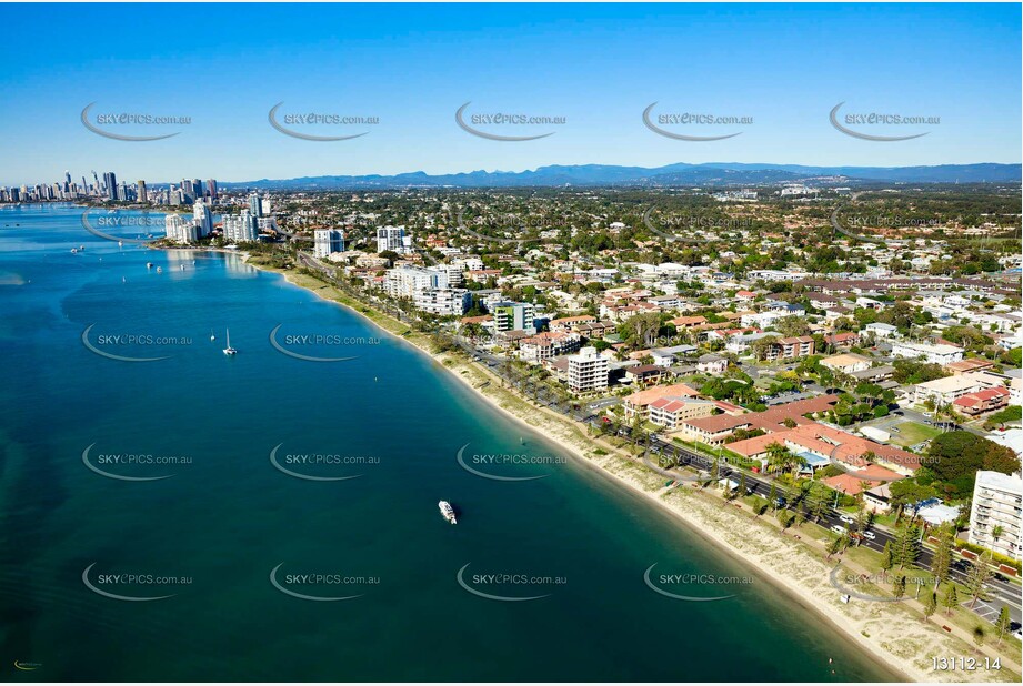 Marine Parade Biggera Waters Gold Coast QLD Aerial Photography