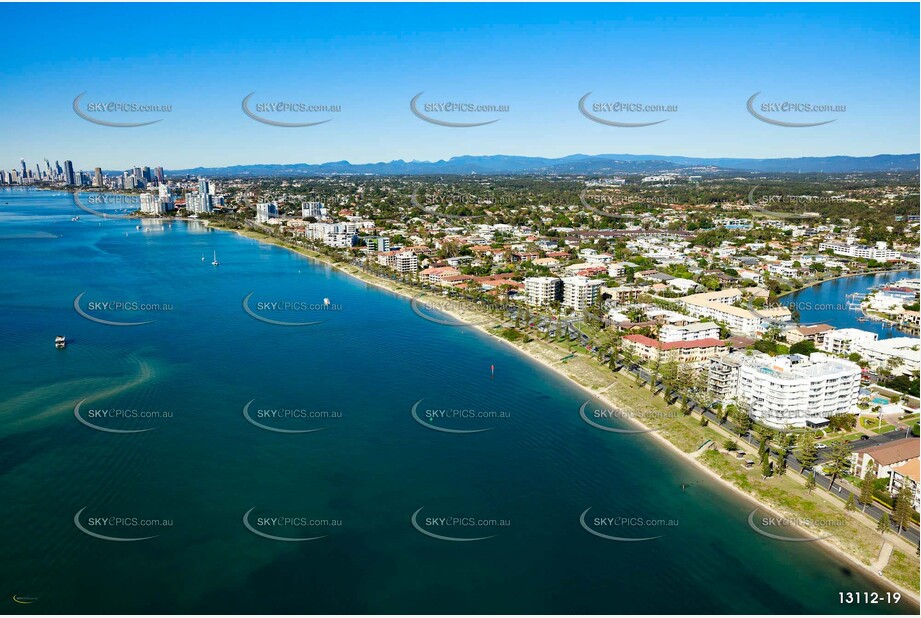 Marine Parade Biggera Waters Gold Coast QLD Aerial Photography