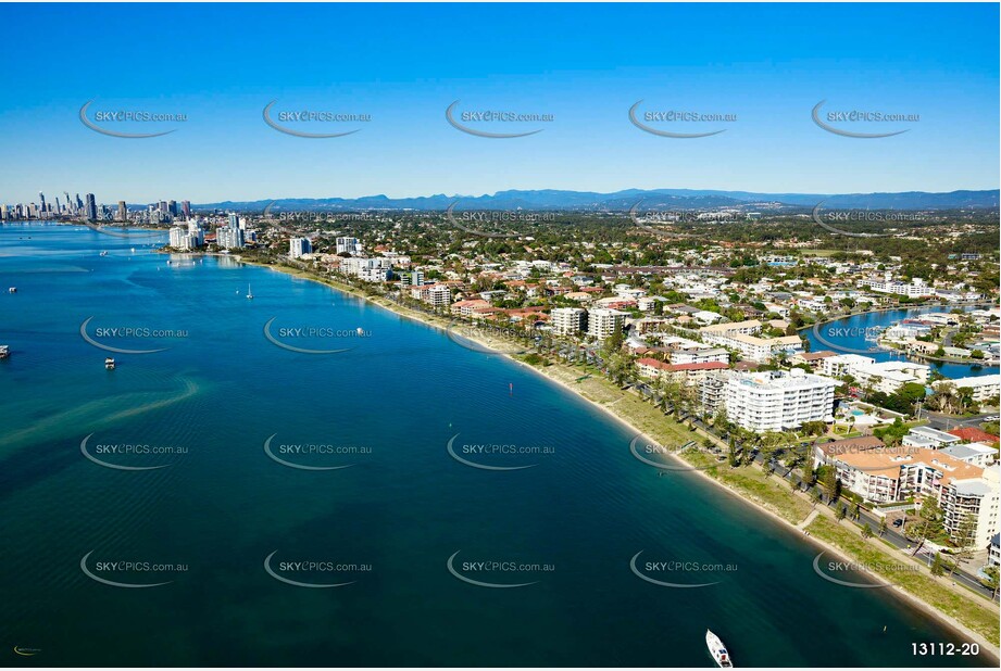 Marine Parade Biggera Waters Gold Coast QLD Aerial Photography