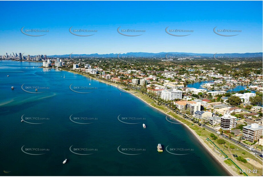 Marine Parade Biggera Waters Gold Coast QLD Aerial Photography