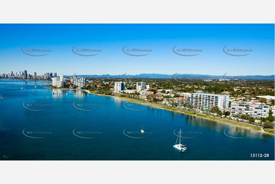 Marine Parade Biggera Waters Gold Coast QLD Aerial Photography