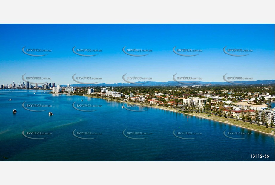 Marine Parade Biggera Waters Gold Coast QLD Aerial Photography