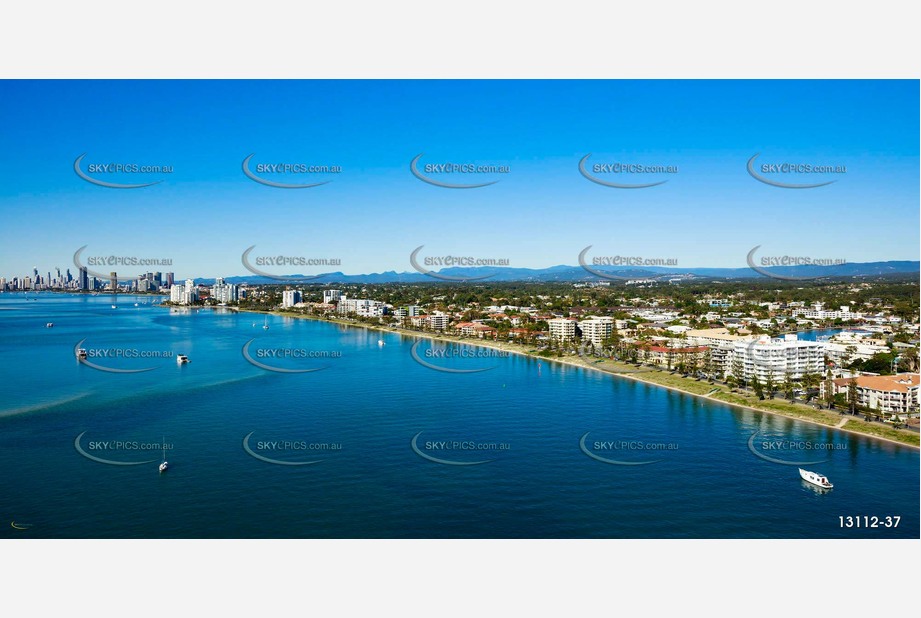 Marine Parade Biggera Waters Gold Coast QLD Aerial Photography