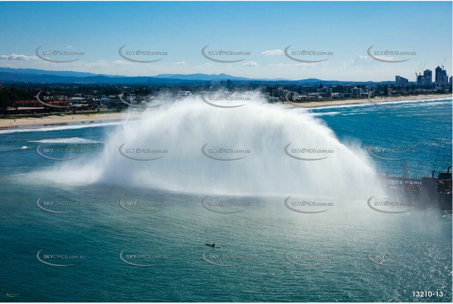 Balder R Rainbowing Sand at Miami Gold Coast QLD Aerial Photography