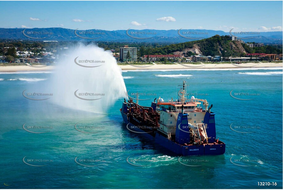 Balder R Rainbowing Sand at Miami Gold Coast QLD Aerial Photography