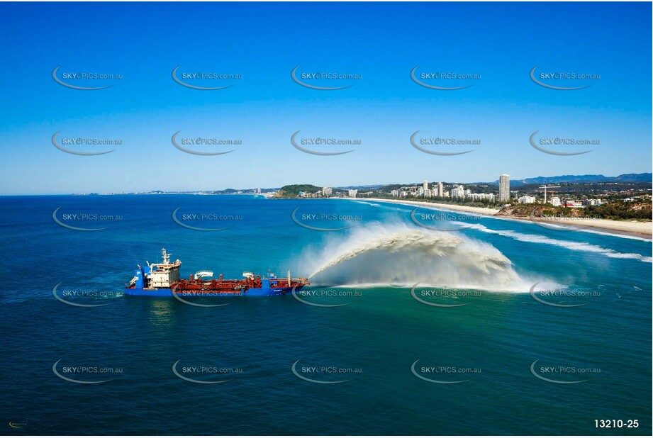 Balder R Rainbowing Sand at Miami Gold Coast QLD Aerial Photography