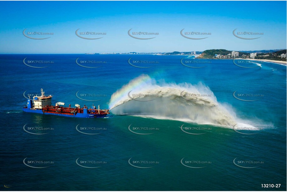 Balder R Rainbowing Sand at Miami Gold Coast QLD Aerial Photography