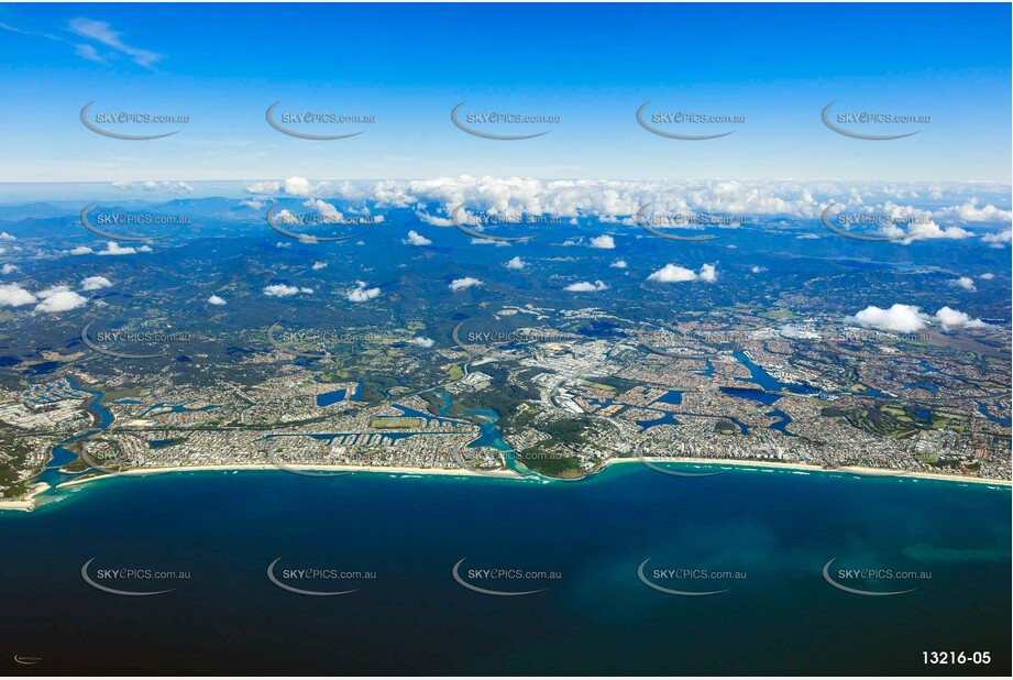 Burleigh Heads from around 9000ft QLD Aerial Photography