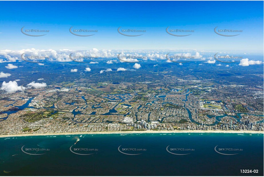 Broadbeach captured from 9000ft QLD Aerial Photography