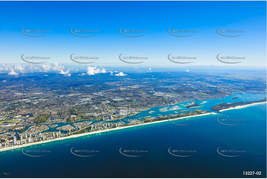 Main Beach captured from around 6900ft QLD Aerial Photography