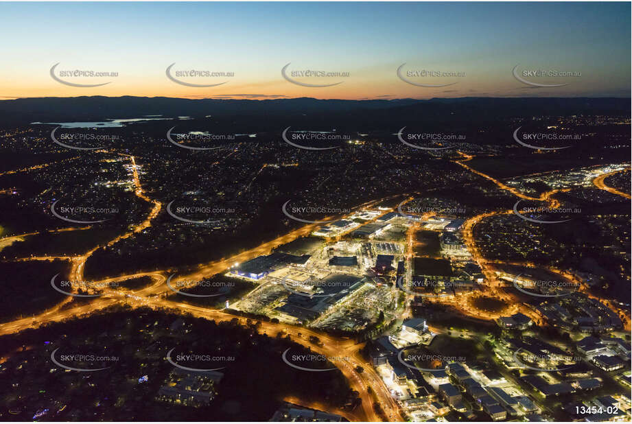 Night Aerial Photo North Lakes QLD Aerial Photography