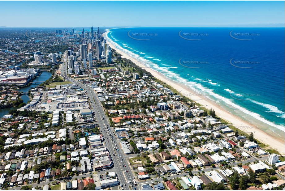 Aerial Photo Mermaid Beach QLD Aerial Photography