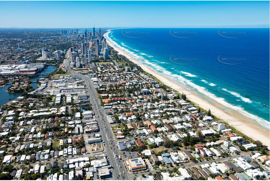 Aerial Photo Mermaid Beach QLD Aerial Photography