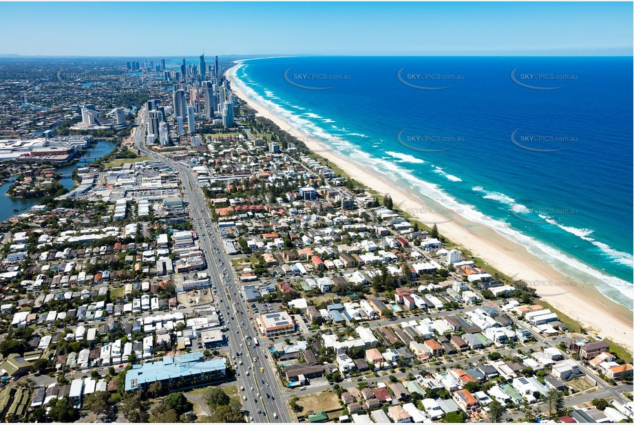 Aerial Photo Mermaid Beach QLD Aerial Photography