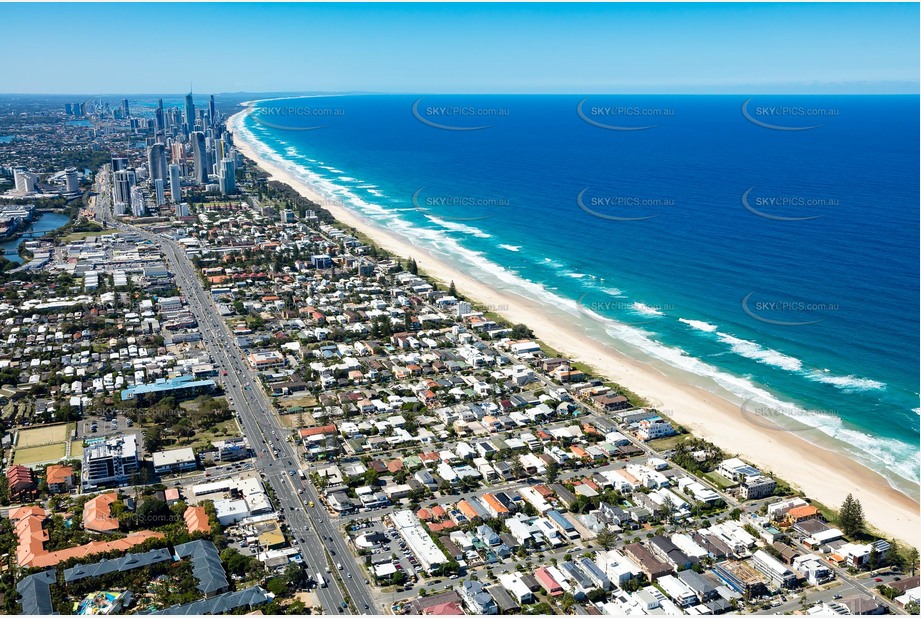 Aerial Photo Mermaid Beach QLD Aerial Photography