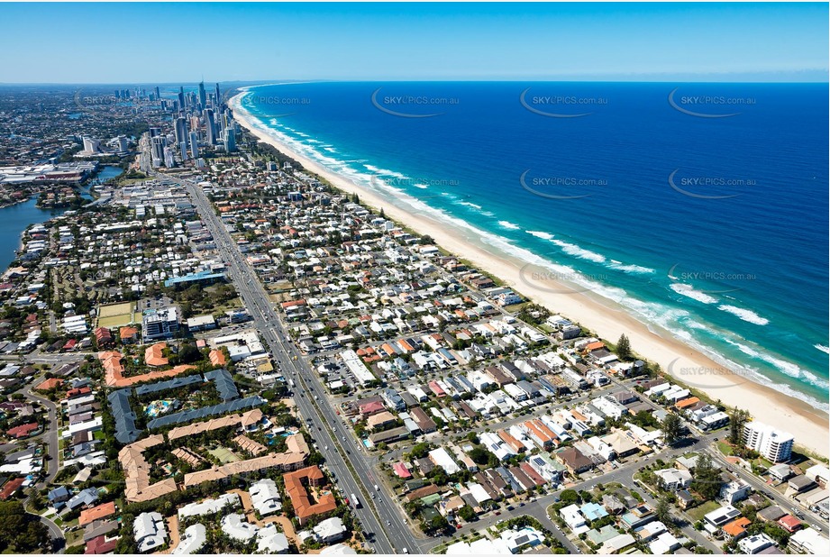 Aerial Photo Mermaid Beach QLD Aerial Photography