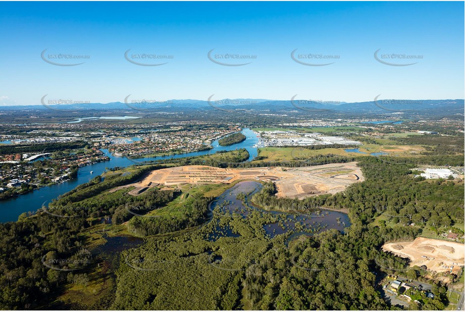 Aerial Photo of Foreshore Coomera QLD Aerial Photography