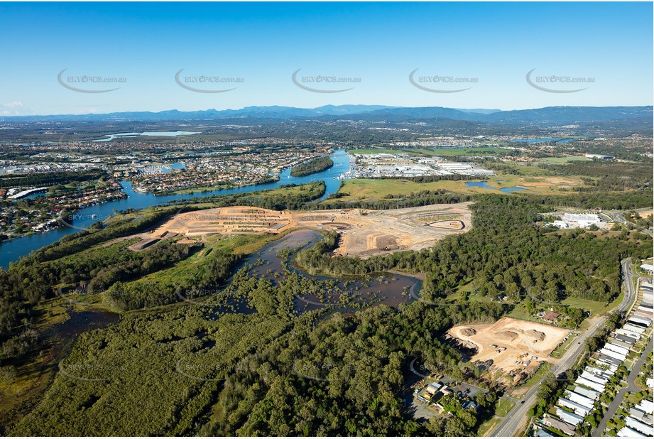 Aerial Photo of Foreshore Coomera QLD Aerial Photography