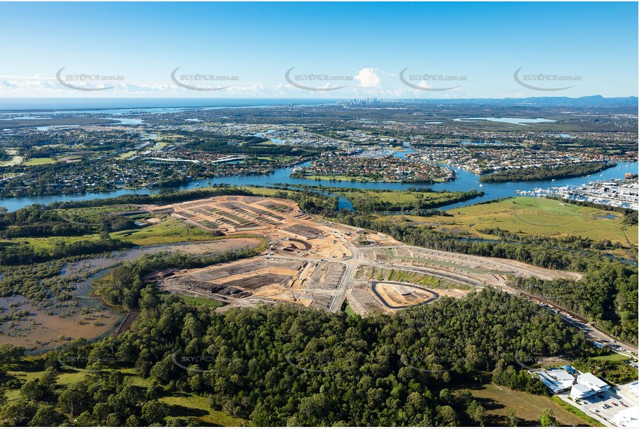 Aerial Photo of Foreshore Coomera QLD Aerial Photography