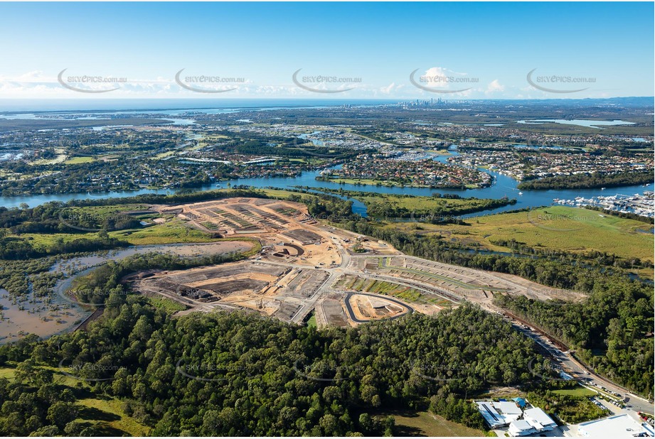 Aerial Photo of Foreshore Coomera QLD Aerial Photography