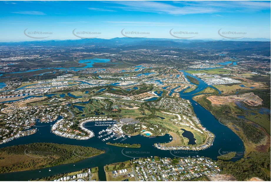 High Altitude Aerial Photo Hope Island QLD Aerial Photography