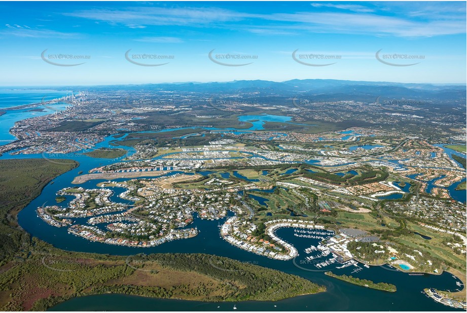 High Altitude Aerial Photo Hope Island QLD Aerial Photography